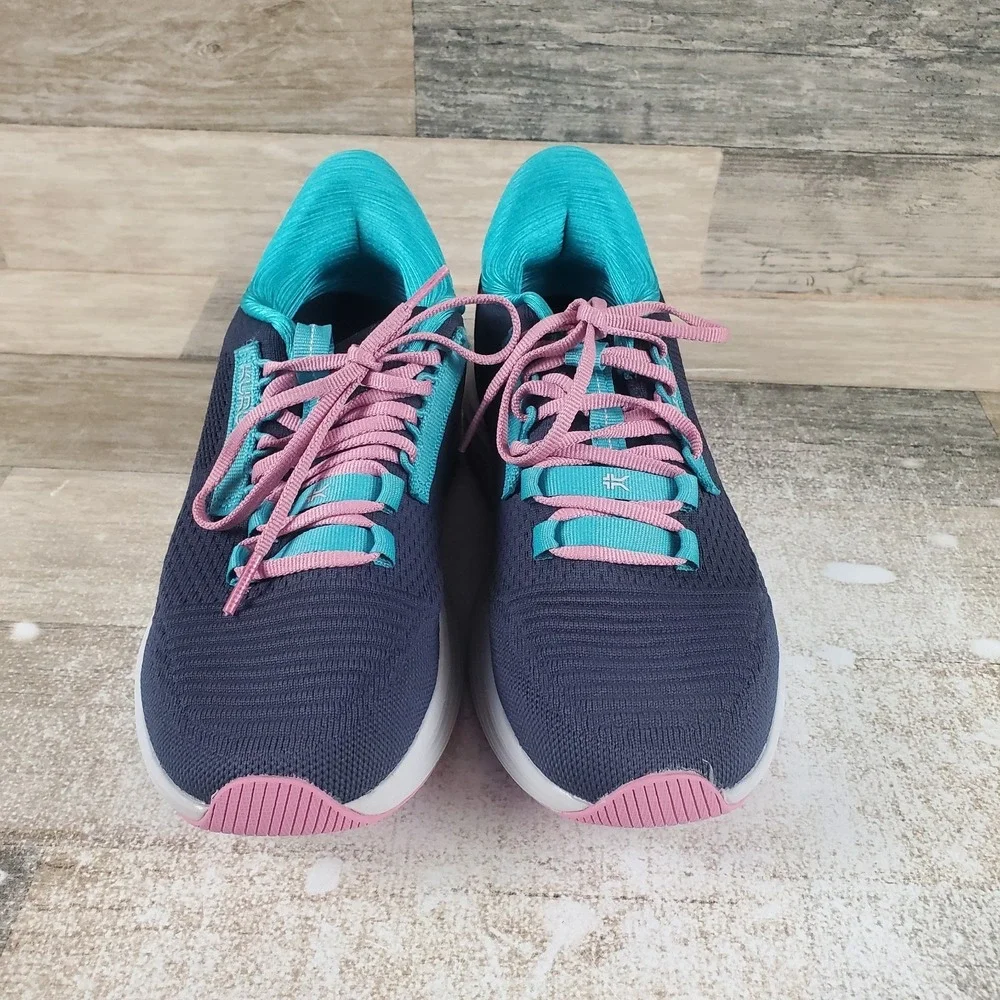 KURU Atom 2 Womens Shoes Sz 7 M Running Night Blue Teal Mesh‎ Lace Up Sneakers
